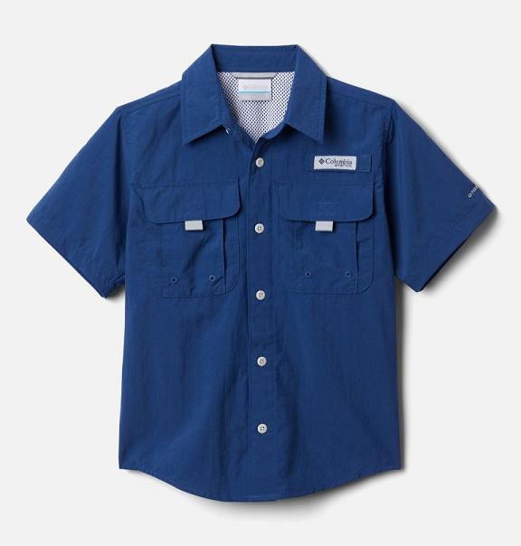 Columbia PFG Bahama Shirts Boys Blue USA (US256866)